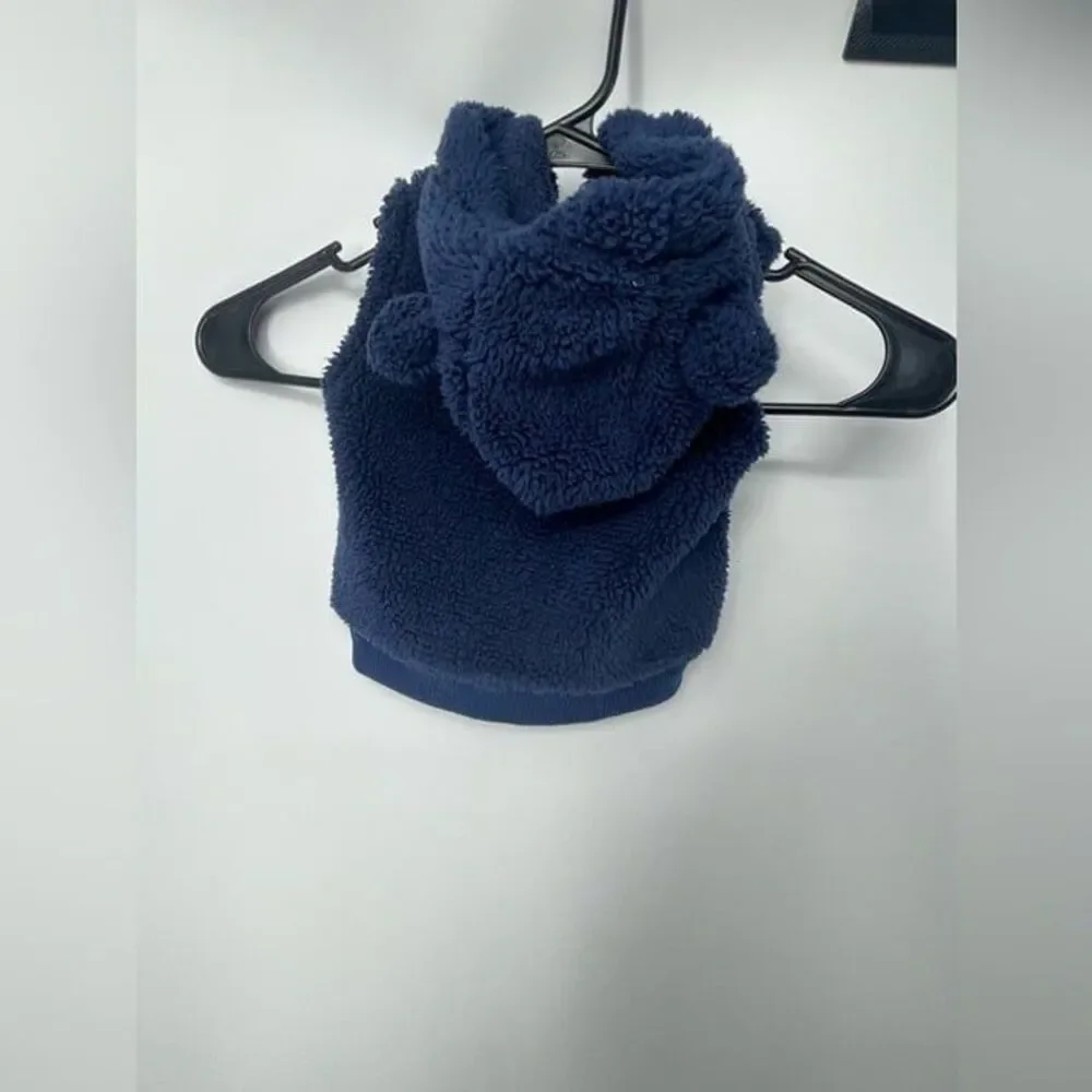 Carters fuzzy vest navy‎ blue 6 months